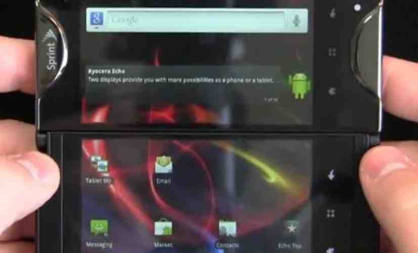 Kyocera Echo Gingerbread update now making its way into the wild [UPDATED]