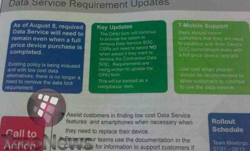 T-Mobile to require data plans for all smartphones beginning August 8th? [UPDATED]