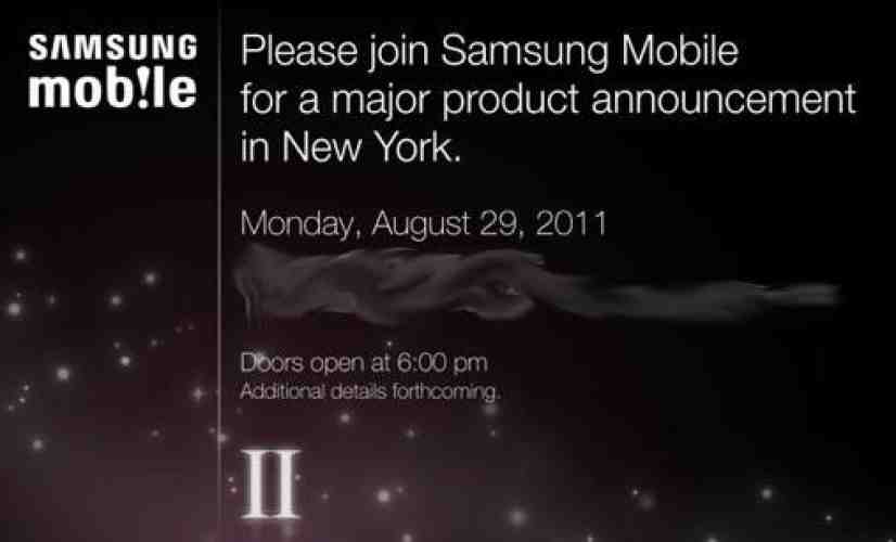 Samsung holding event on August 29th, Galaxy S II not so subtly teased [UPDATED]
