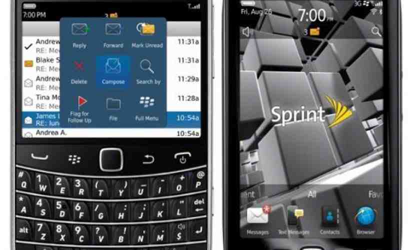 Sprint BlackBerry Bold 9930, Torch 9850 coming August 21st