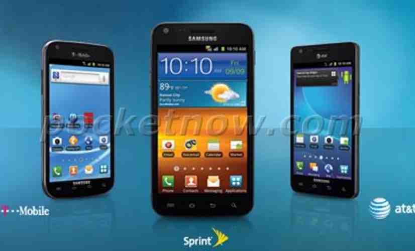 Samsung Galaxy S II variants for AT&T, Sprint, and T-Mobile revealed