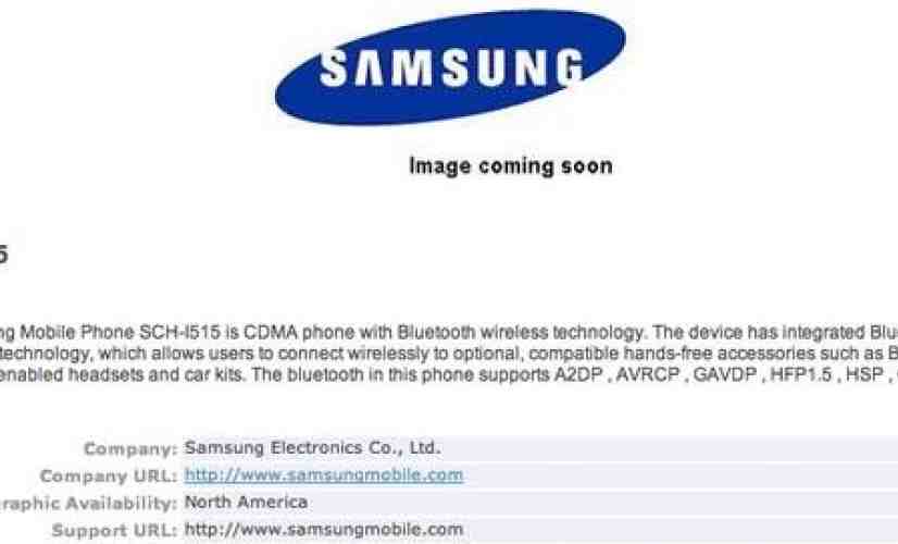 Samsung SCH-i515, aka DROID Prime, earns Bluetooth SIG stamp of approval