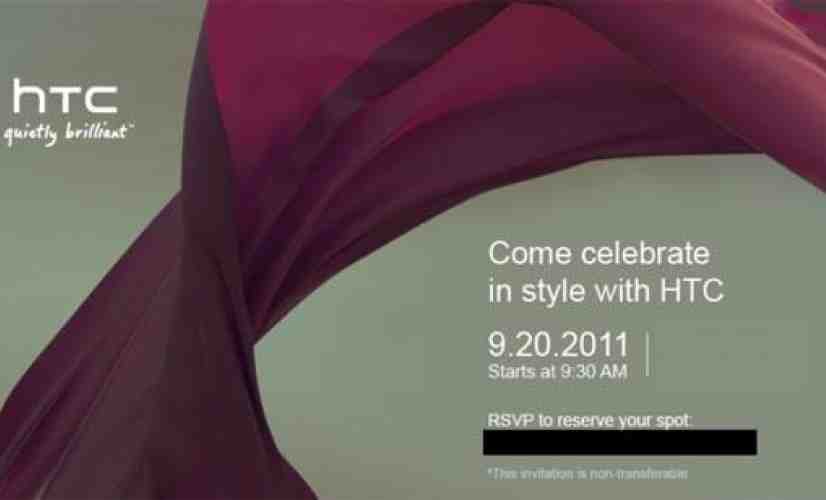 HTC holding September 20th event where it plans to 