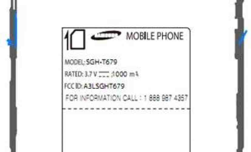 Samsung SGH-T679 makes an FCC pit stop on its way to T-Mobile