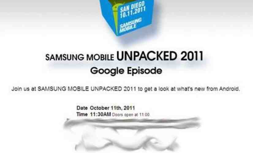 Samsung and Google teaming up for October 11th Unpacked event, Ice Cream Sandwich may be on the menu