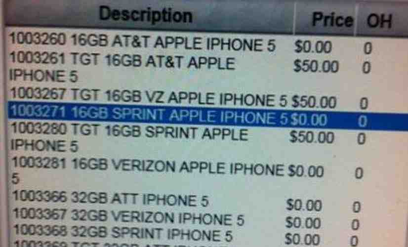 Sprint iPhone 5 pops up in RadioShack inventory, iPhone 4S listed in iTunes beta [UPDATED]