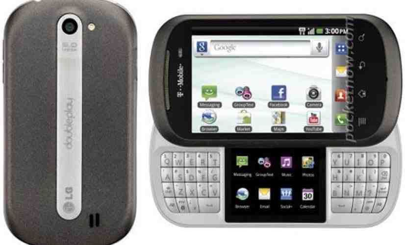 LG Doubleplay for T-Mobile shows off its keyboard and dual displays in leaked press images