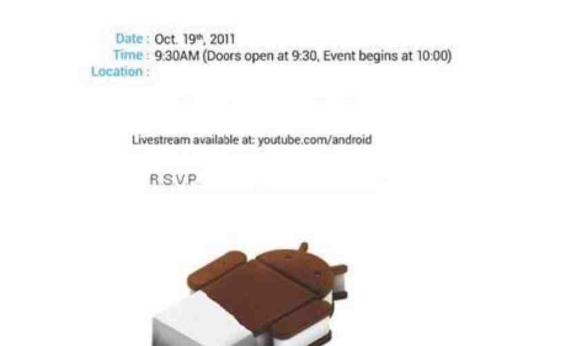Samsung and Google holding Ice Cream Sandwich event on October 19th in Hong Kong [UPDATED]