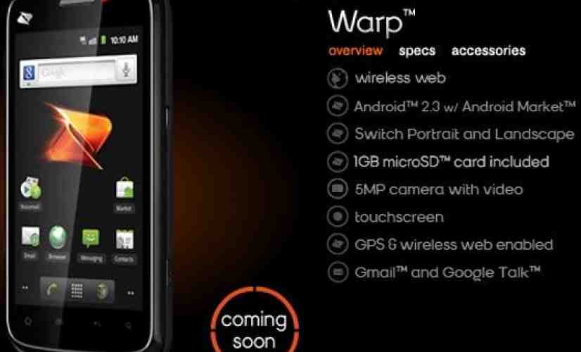 ZTE Warp bringing a 4.3-inch display and Android 2.3 to Boost Mobile