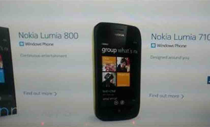 Nokia Lumia 710, Lumia 800 Windows Phones outed in leaked photos