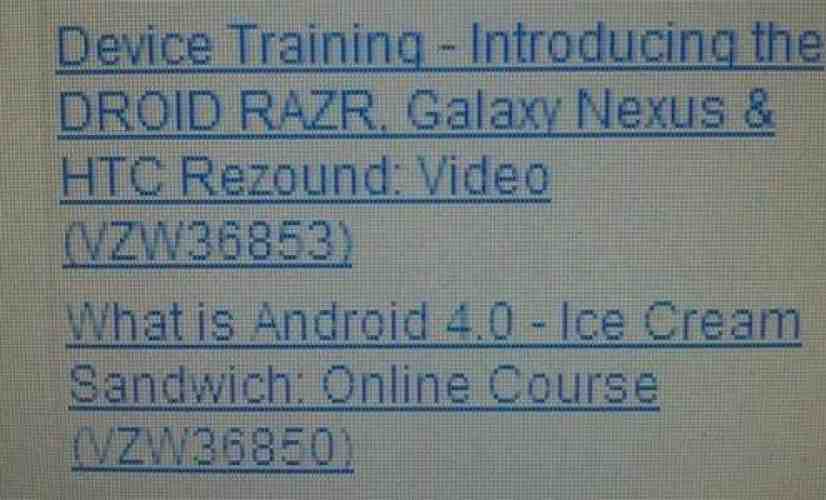 Samsung Galaxy Nexus training underway at Verizon, accessories appear on Samsung's site