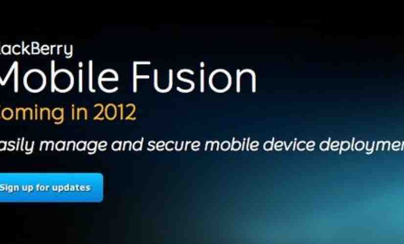 RIM intros BlackBerry Mobile Fusion to help manage Android, iOS devices in the enterprise