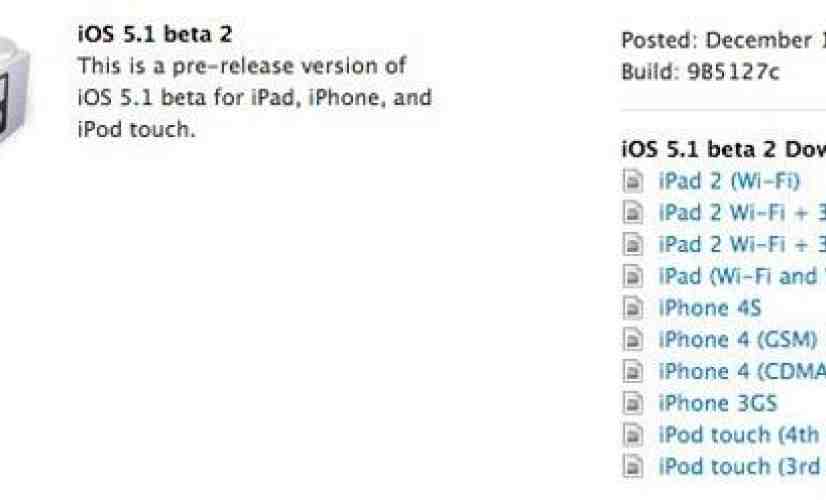 iOS 5.1 beta 2 now available to developers, includes improved Photo Stream management