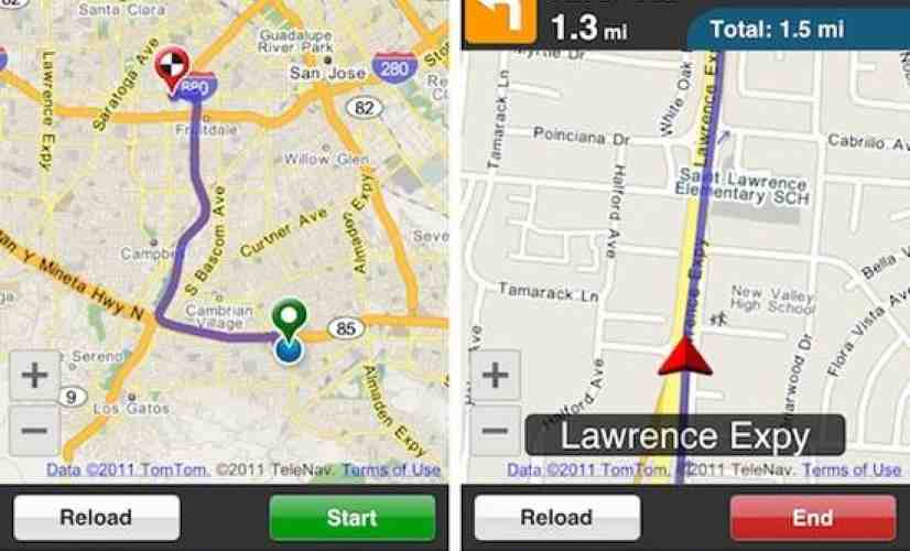 TeleNav announces free HTML5 browser-based turn-by-turn navigation service