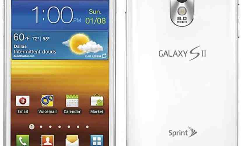 White Samsung Epic 4G Touch for Sprint surfaces in leaked press shots