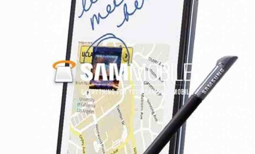 AT&T-branded Samsung Galaxy Note render surfaces
