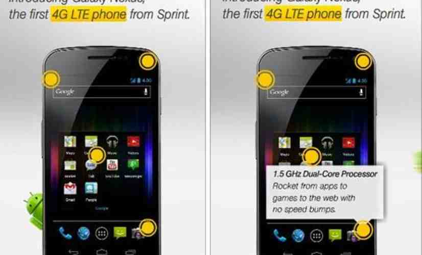 Samsung Galaxy Nexus pops up in Sprint ad as the carrier's 