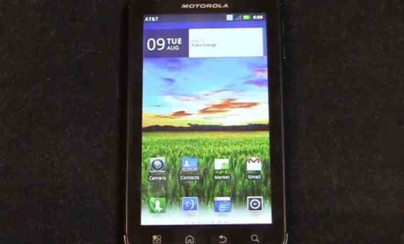Motorola Atrix 4G on the receiving end of a software update
