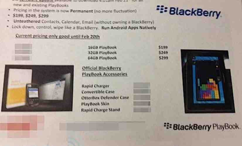 BlackBerry PlayBook OS 2.0 update set to launch on February 21st, leaked document shows