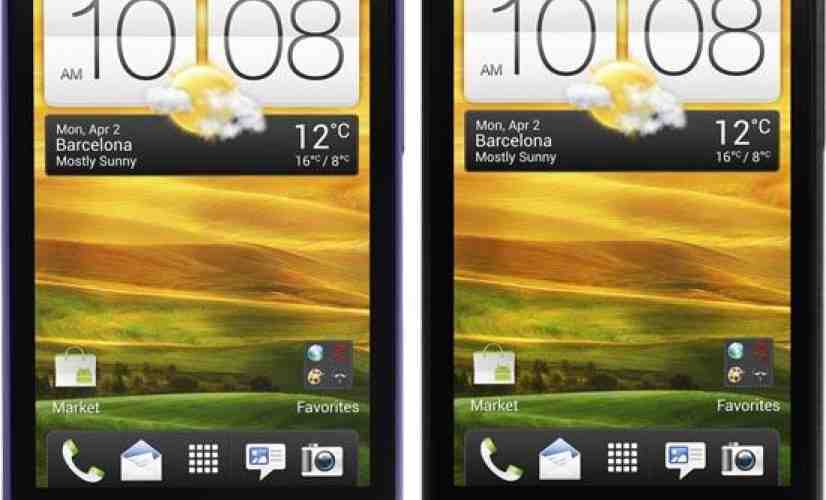 HTC One V shown wearing purple and black in leaked renders