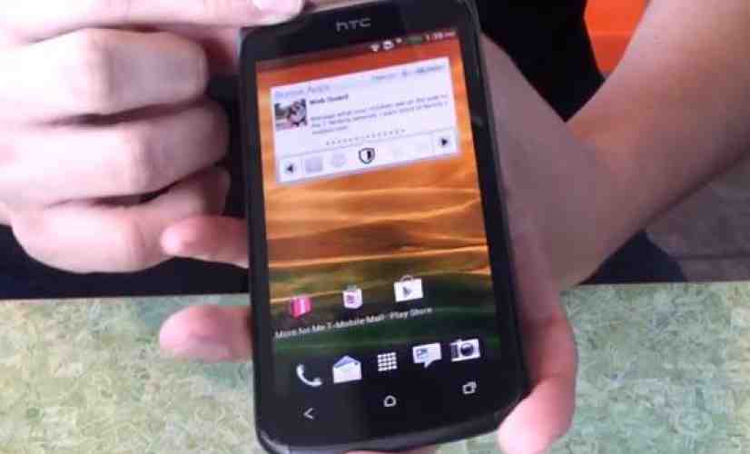 HTC One S loaded with T-Mobile software gets handled on camera