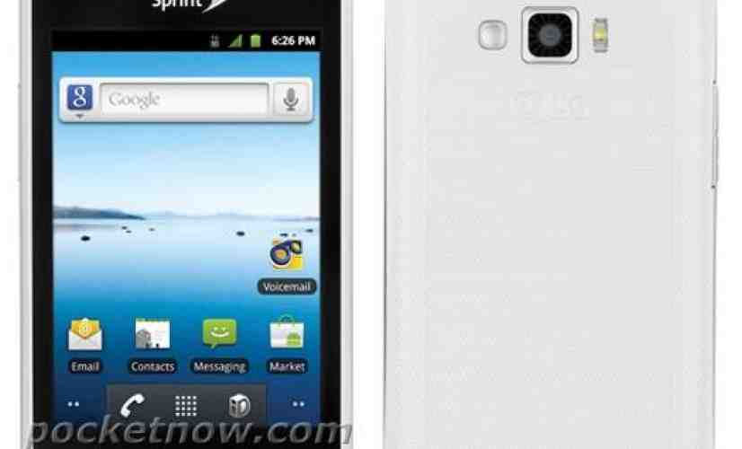 LG Optimus Elite renders surface with Sprint and Virgin Mobile branding