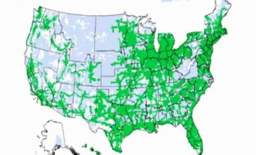 Sprint map shows 4G LTE coverage plans for 2014