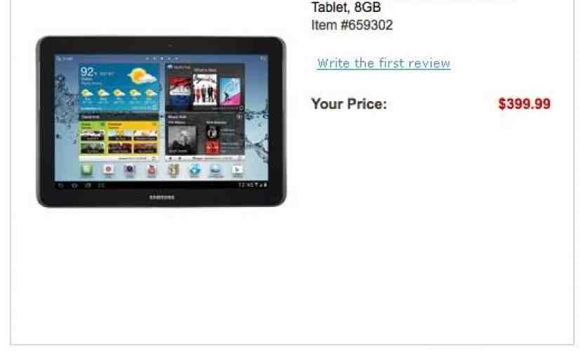 Samsung's 10.1-inch Galaxy Tab 2 given $399.99 price tag by Office Depot