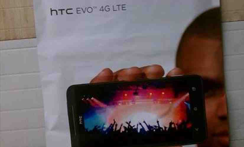 HTC EVO 4G LTE marketing materials photographed, May 18th launch rumored again