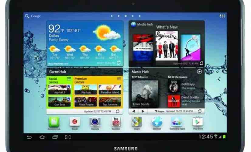 Samsung Galaxy Tab 2 10.1 pre-orders kick off, pricing set at $399.99 for 16GB model