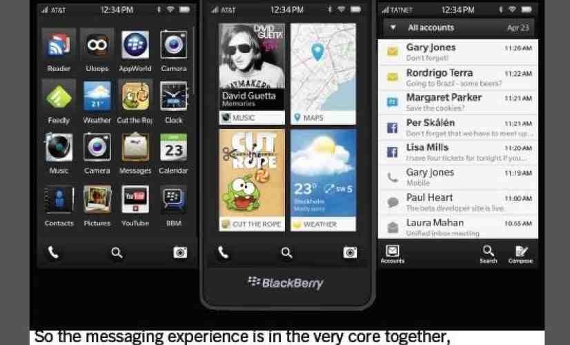 Leaked BlackBerry 10 documents show home screen, lock screen and more