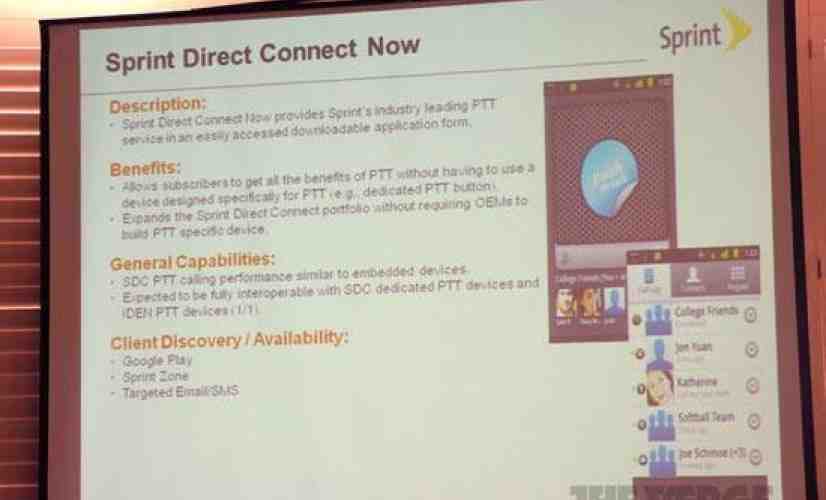 Sprint outs Direct Connect Now Android app at CTIA 2012