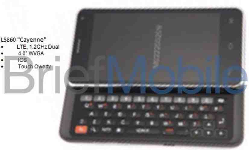 LS LS860 appears in leaked image with sliding QWERTY keyboard, Sprint 4G LTE