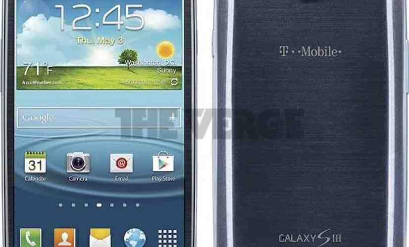 T-Mobile Samsung Galaxy S III renders surface, show physical home button in tow