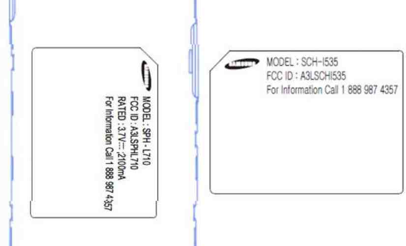 Samsung SPH-L710 and SCH-I535 for Sprint and Verizon pop into the FCC