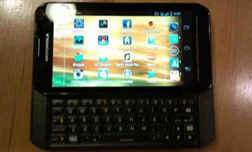 Unannounced Motorola Android phone for Sprint leaks out with sliding keyboard bolted on