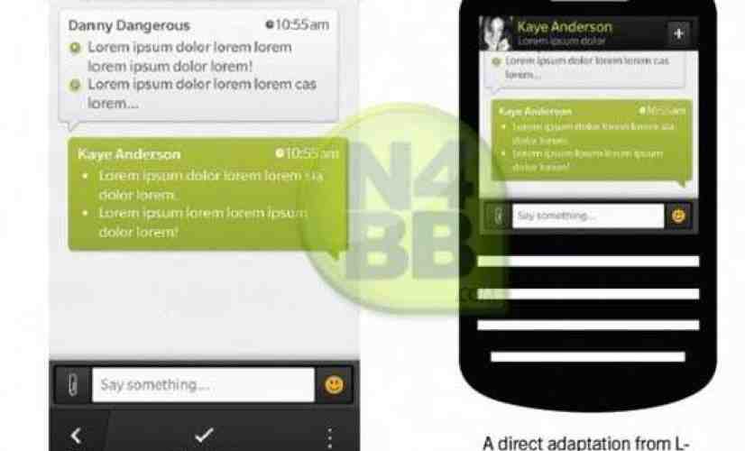 New BlackBerry Messenger for BlackBerry 10 reportedly shown in leaked images