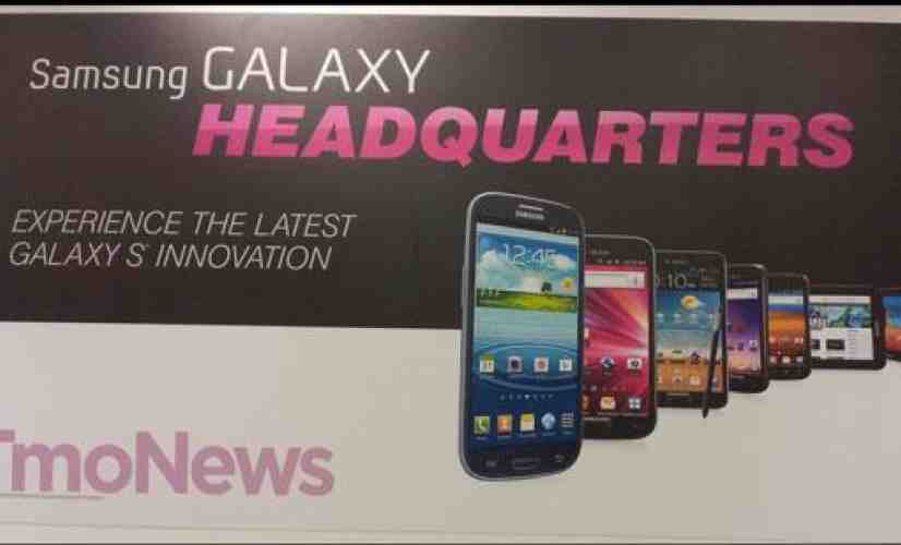 Samsung Galaxy Note sneaks onto new T-Mobile store signage