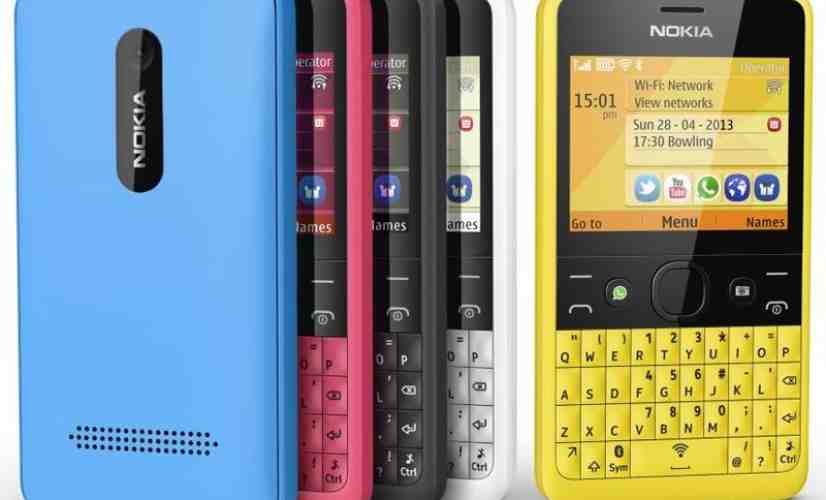 Nokia Asha 210 official with physical keyboard and dedicated WhatsApp button