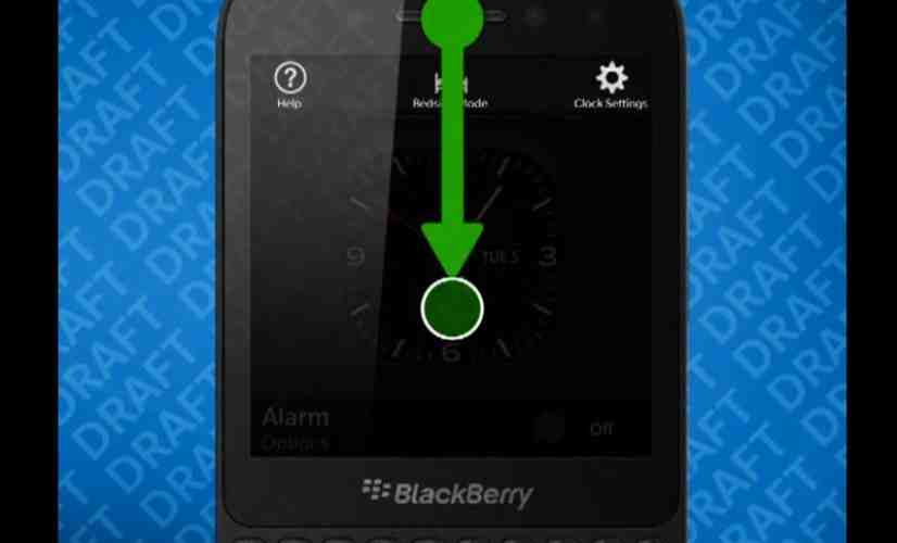 BlackBerry R10 leaks again, this time in brief tutorial video