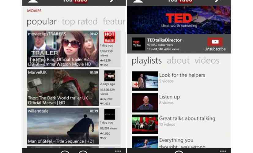 Google requests that Microsoft pull new YouTube app for Windows Phone [UPDATED]