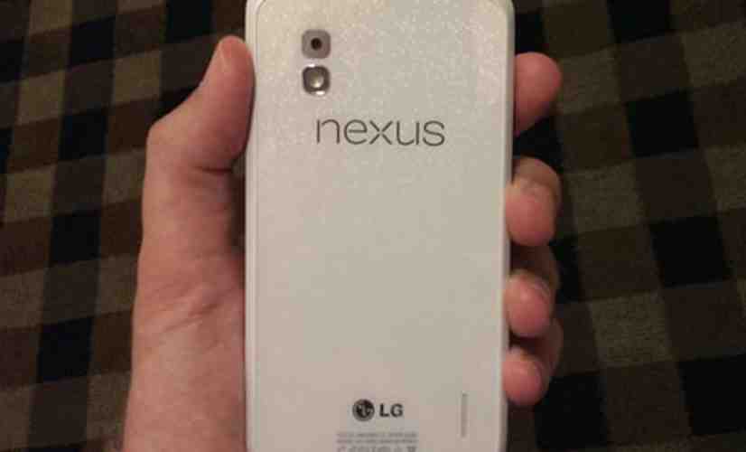 White Nexus 4 proves that it's not camera shy by posing for another leaked image