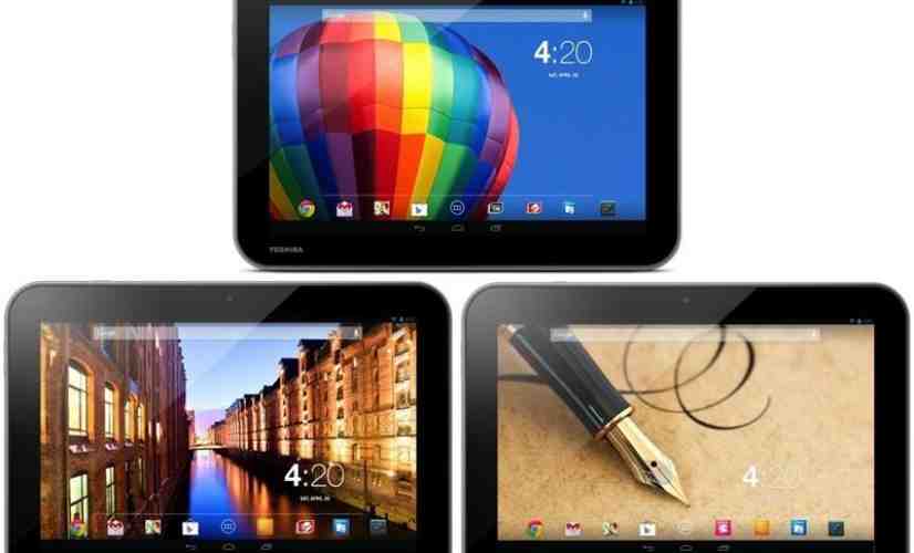 Toshiba intros quad-core Excite Pure, Excite Pro and Excite Write tablets with Jelly Bean