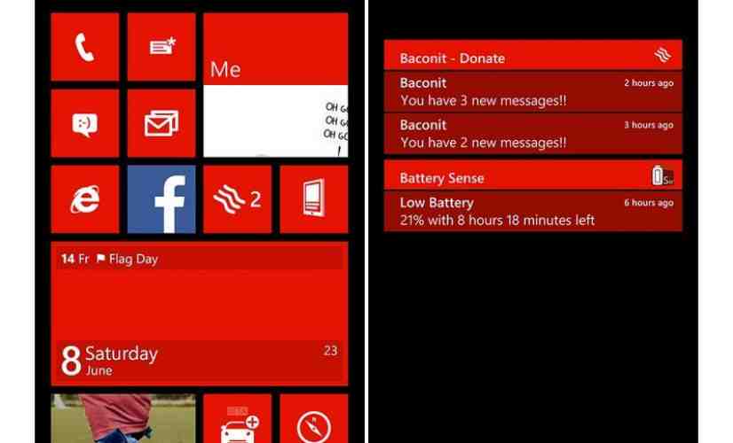 Leak of internal Windows Phone software shows notification center and other new features