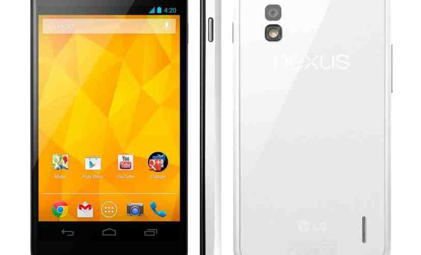 Google lists 8GB white Nexus 4 with bumper as 'no longer available for sale'