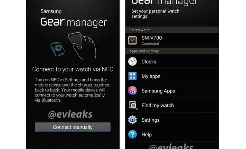 Screenshots of 'Samsung Gear Manager' app leak out ahead of smartwatch's Sept. 4 debut