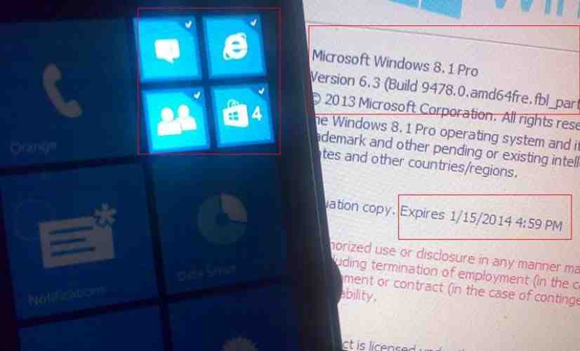 Windows Phone 8.1 notification center teased in leaked images