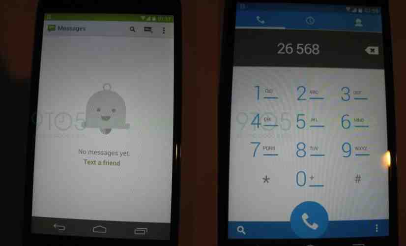 Purported Android 4.4 KitKat Messages and Phone apps shown in new photos