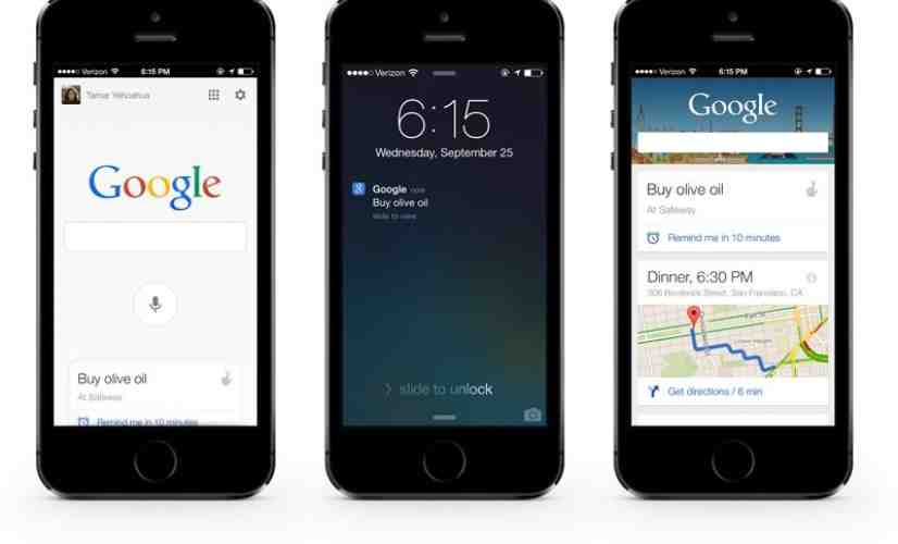 Google Search for iOS update to bring Google Now notifications, mobile search getting card design