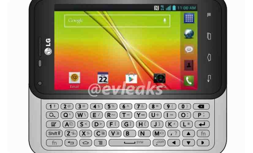 LG Optimus F3Q for T-Mobile bares its physical keyboard in leaked image